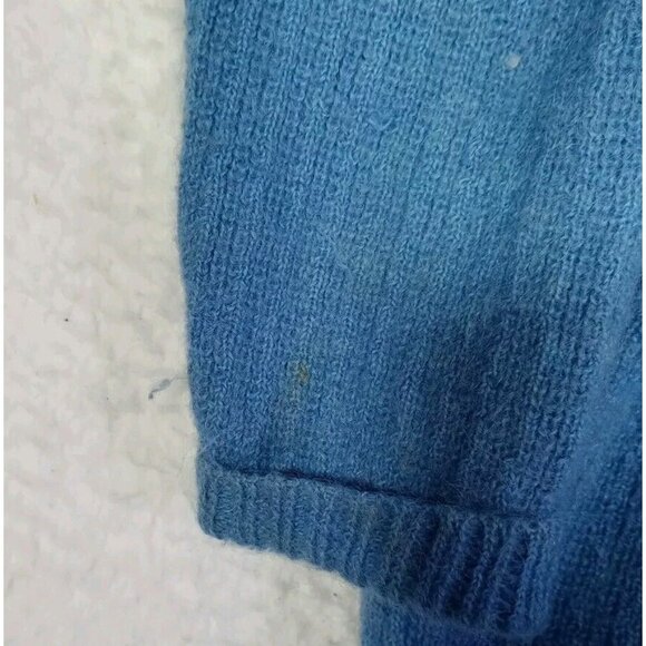 VTG Sacred Threads Women's Cable Knit Sweater Button Up Wool Blend Pockets OSFM - Picture 3 of 10